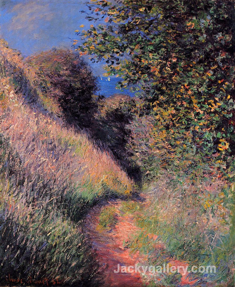 Path at Pourville by Claude Monet paintings reproduction